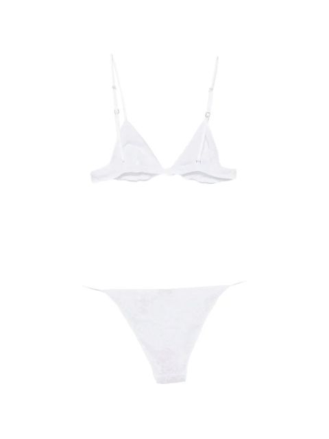 Oséree lace-pattern lingerie set (set of two) - White - zdjęcie produktu nr 2