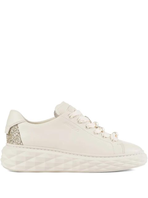 Jimmy Choo Diamond Light Maxi F pearl ribbon sneakers - Neutrals - zdjęcie produktu nr 1