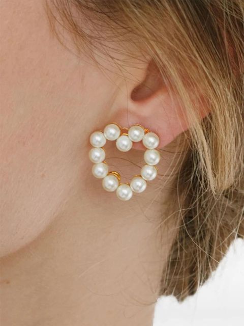 Jennifer Behr Carly earrings - White