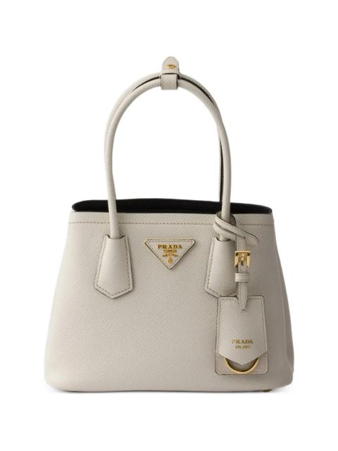 Prada Double Saffiano leather mini-bag - Neutrals - zdjęcie produktu nr 1
