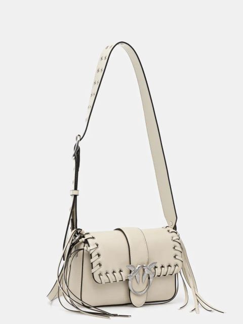 Pinko torebka skórzana kolor beżowy 104340 A28D