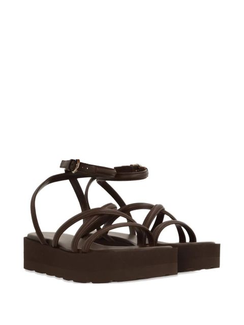 Gianvito Rossi strappy platform sandals - Brown - zdjęcie produktu nr 2
