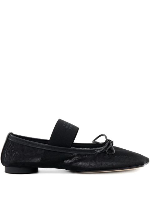 MM6 Maison Margiela mesh ballerina shoes - Black - zdjęcie produktu nr 1
