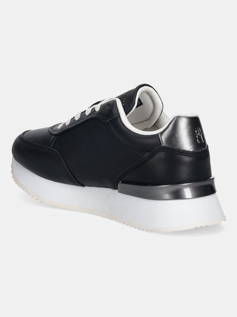 Tommy Hilfiger sneakersy skórzane CHIC FASHION RUNNER damskie kolor czarny FW0FW08695 - zdjęcie produktu nr 2