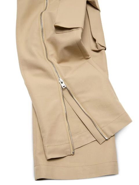 Acne Studios zip-detail cargo trousers - Neutrals