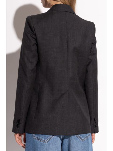 ISABEL MARANT Reva check blazer - Grey