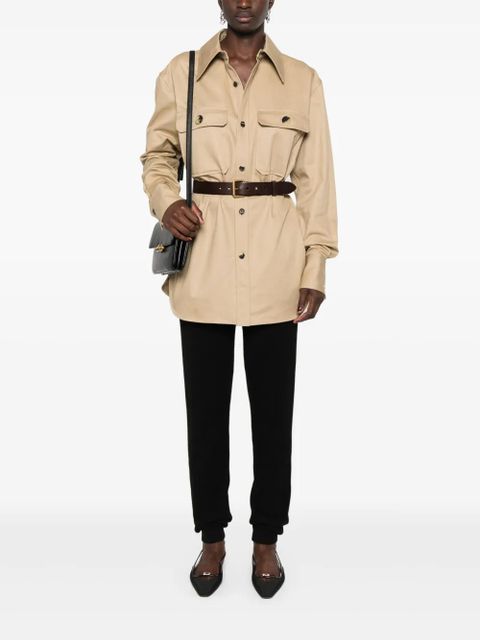 Saint Laurent high-waisted cashmere leggings - Black