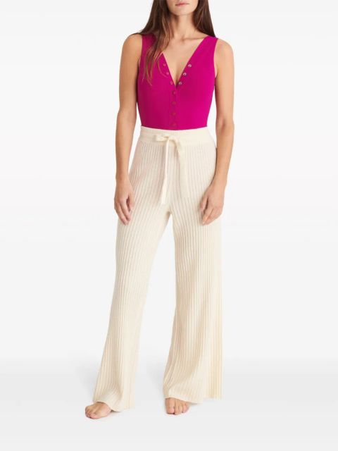 ERES Rieur ribbed-knit trousers - White