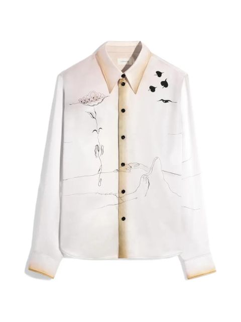 LEMAIRE pointed-collar landscape shirt - Neutrals - zdjęcie produktu nr 1