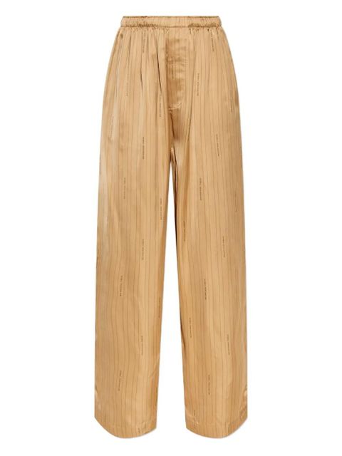 Balenciaga striped trousers - Neutrals - zdjęcie produktu nr 1