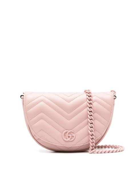 Gucci mini GG Marmont crossbody bag - Pink - zdjęcie produktu nr 2