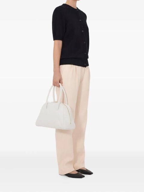 LouLou de Saison Jodi short-sleeve ribbed cardigan - Black