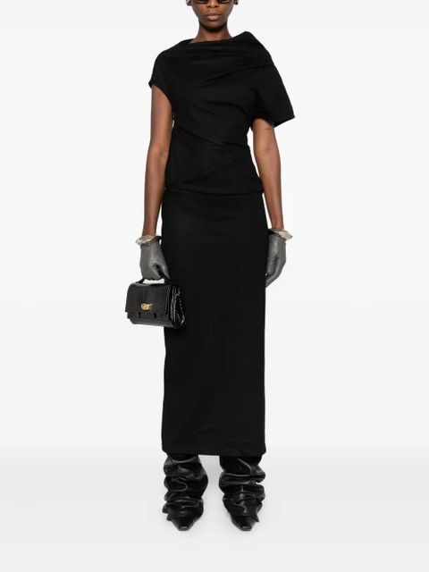 ENTIRE STUDIOS Flop high-neck midi dress - Black