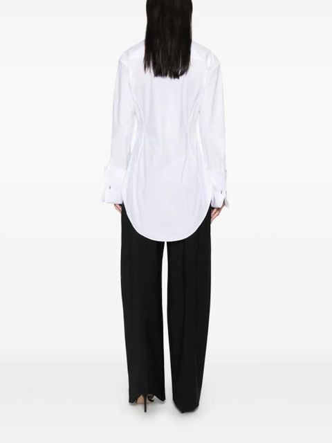 Jean Paul Gaultier printed poplin shirt - White