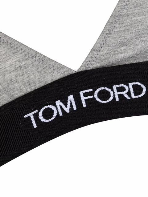 TOM FORD logo waistband bra - Grey