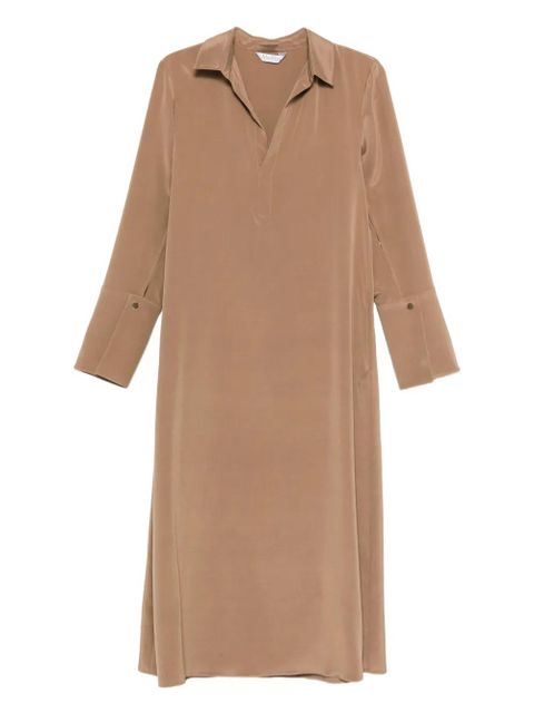 Max Mara button-cuff silk dress - Brown - zdjęcie produktu nr 1