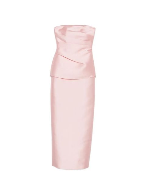 Solace London Lucille draped strapless maxi dress - Pink - zdjęcie produktu nr 1