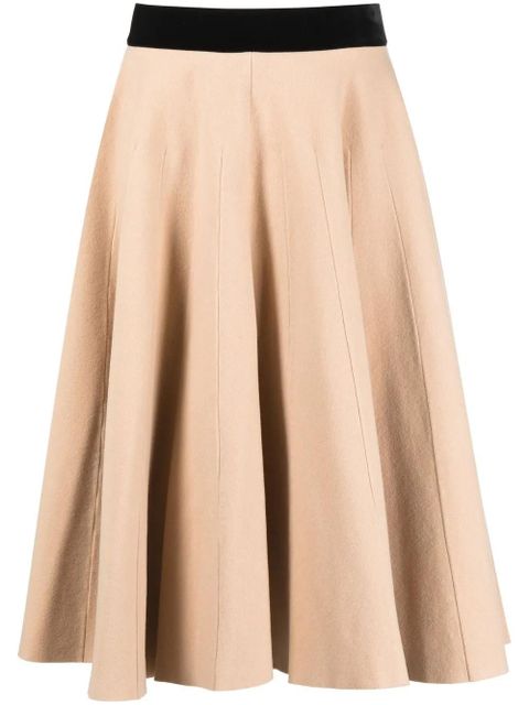 Maison Margiela high-waisted pleated maxi skirt - Neutrals - zdjęcie produktu nr 1