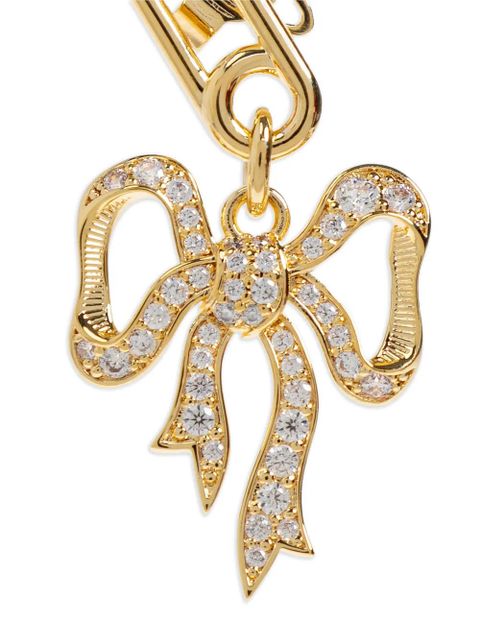 Vivienne Westwood safety-pin bow-pendant earrings - Gold