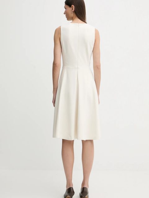 Lauren Ralph Lauren sukienka kolor beżowy mini rozkloszowana 200980935 - zdjęcie produktu nr 2