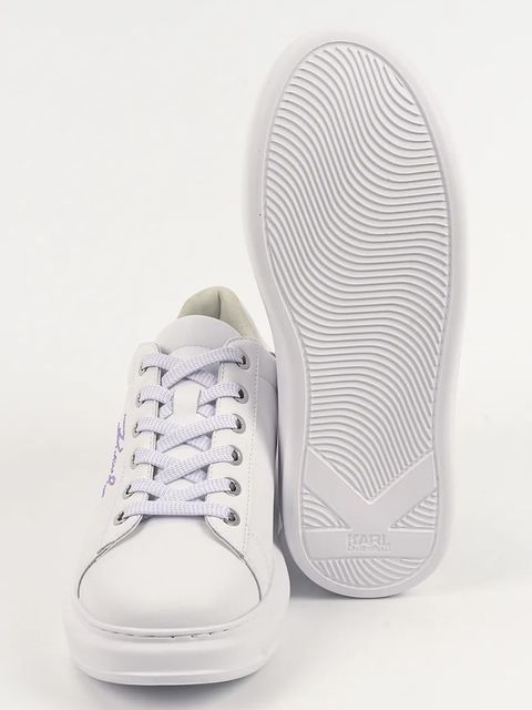 Karl Lagerfeld sneakersy skórzane KAPRI damskie kolor biały KL62518