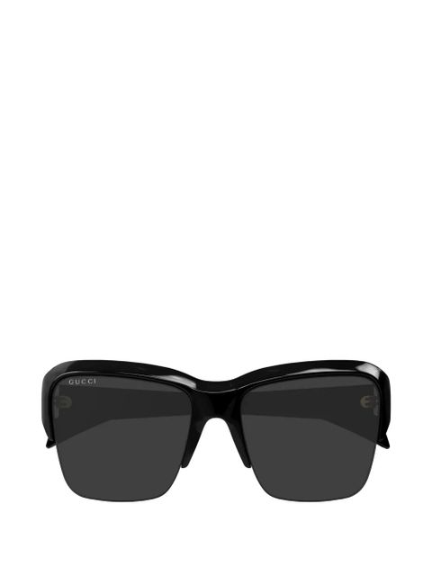 Gucci oversized square-frame sunglasses - Black - zdjęcie produktu nr 1