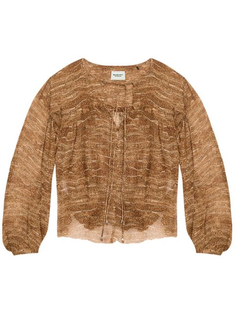 MARANT ÉTOILE Advika top - Brown - zdjęcie produktu nr 1