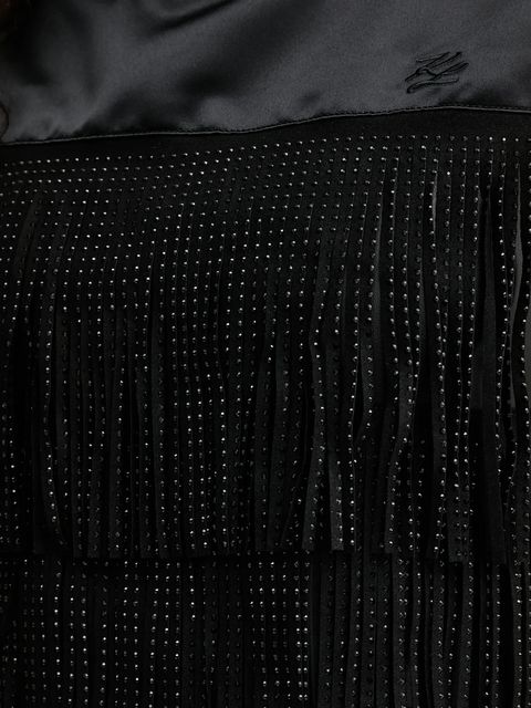 Karl Lagerfeld sukienka kolor czarny mini prosta B1W13056