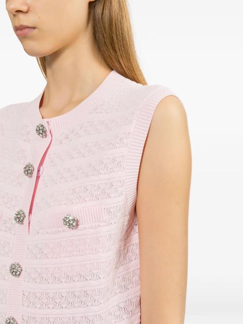 Self-Portrait Diamante mini dress - Pink