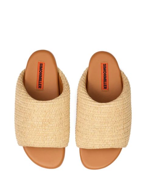 Simon Miller Raffia Bubble slides - Neutrals - zdjęcie produktu nr 2