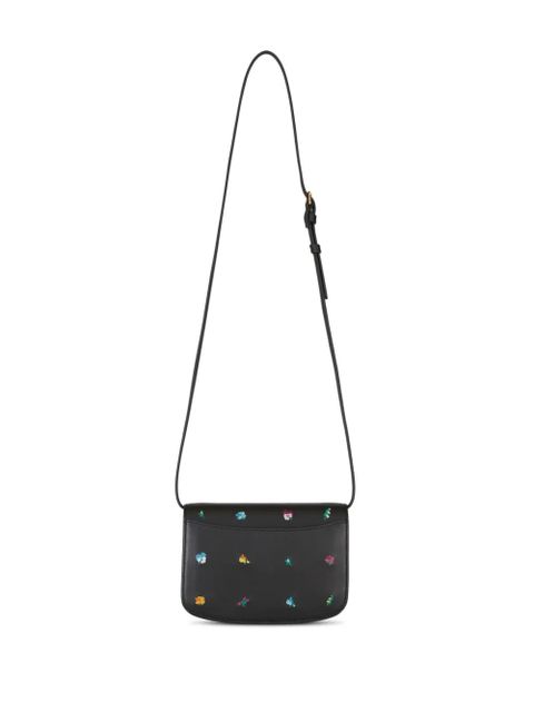 ETRO Essential floral-embroidered mini shoulder bag - Black - zdjęcie produktu nr 2