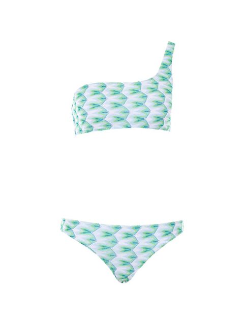 Missoni floral-motif one-shoulder bikini - White - zdjęcie produktu nr 1