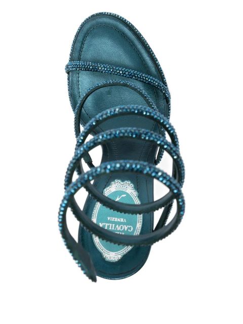 René Caovilla 105mm Cleo sandals - Blue