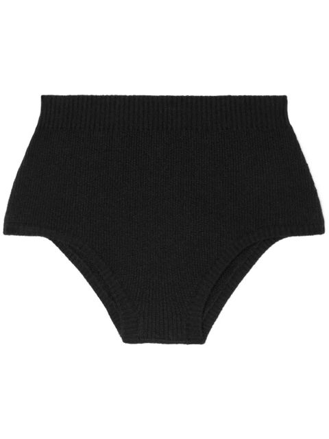 Alanui knitted high-waisted shorts - Black - zdjęcie produktu nr 1