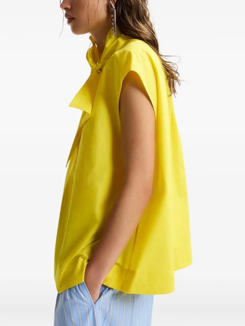 Essentiel Antwerp bow-detail sleeveless blouse - Yellow