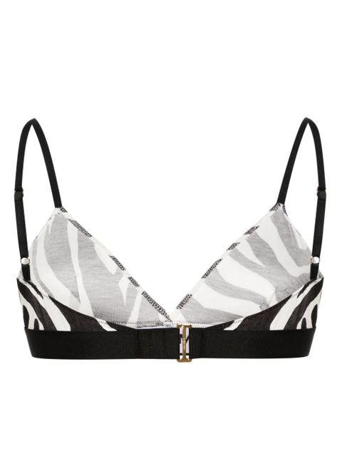 TOM FORD Optical zebra-print bra - White - zdjęcie produktu nr 2