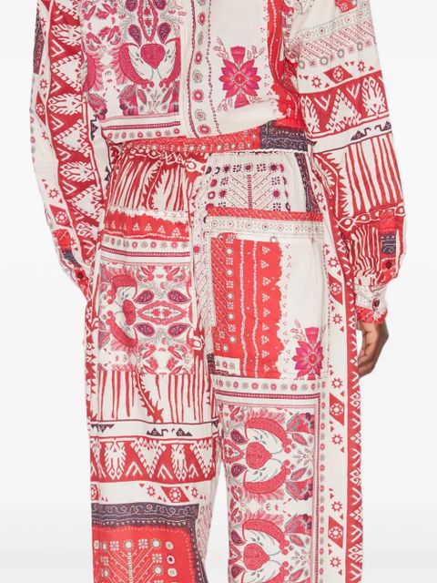 MARANT ÉTOILE Fedora trousers - Red