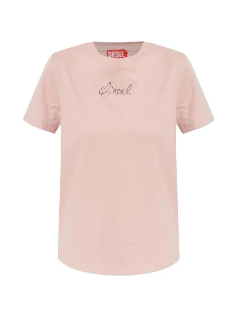 Diesel T-Reg-S2 rhinestone T-shirt - Pink - zdjęcie produktu nr 1