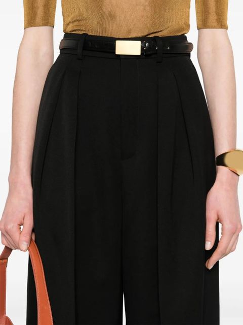 Saint Laurent pleated trousers - Black