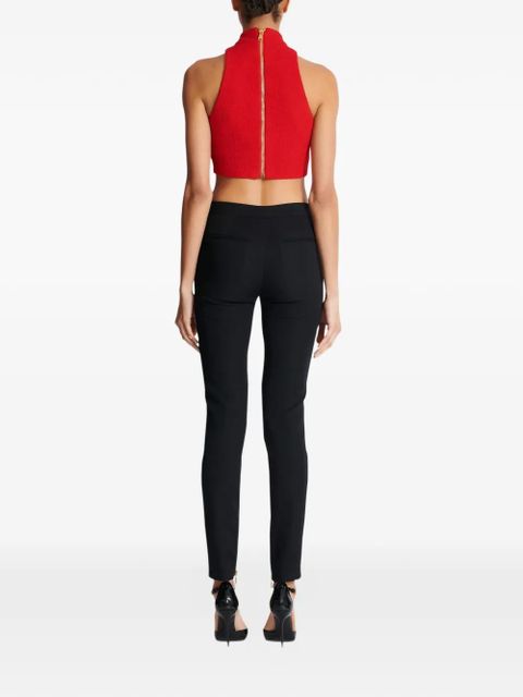 Balmain zipped-cuffs trousers - Black