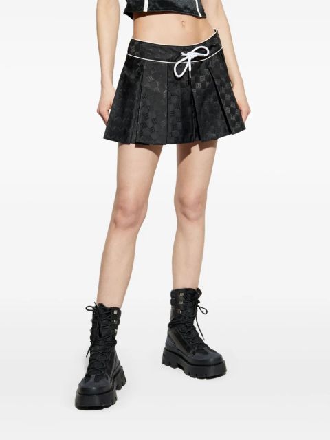 MISBHV Jacquard Monogram mini skirt - Black