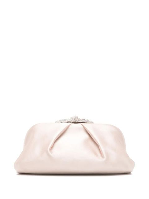 Aquazzura crystal-embellished clutch bag - Pink - zdjęcie produktu nr 1