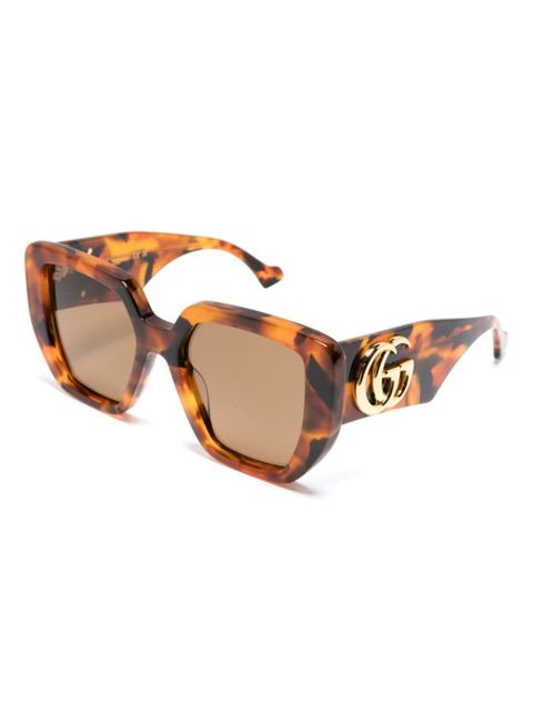 Gucci Eyewear tortoiseshell square-frame sunglasses - Brown
