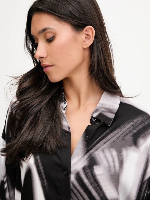 Dkny koszula nocna damska kolor czarny YI30070