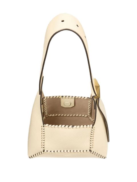 Jimmy Choo Diamond Hobo S leather shoulder bag - Neutrals