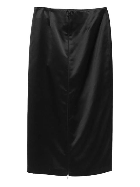 The Row Balmira satin pencil skirt - Brown - zdjęcie produktu nr 2