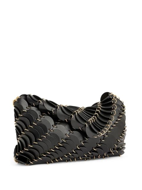 Rabanne Paco leather shoulder bag - Black
