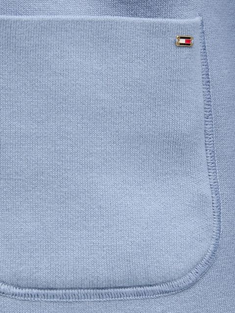 Tommy Hilfiger kardigan dwustronny kolor niebieski lekki WW0WW40846