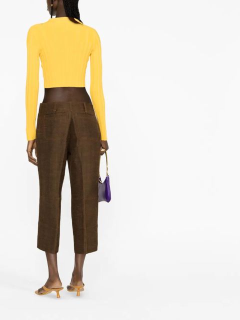 Jacquemus Areia cropped trousers - Brown
