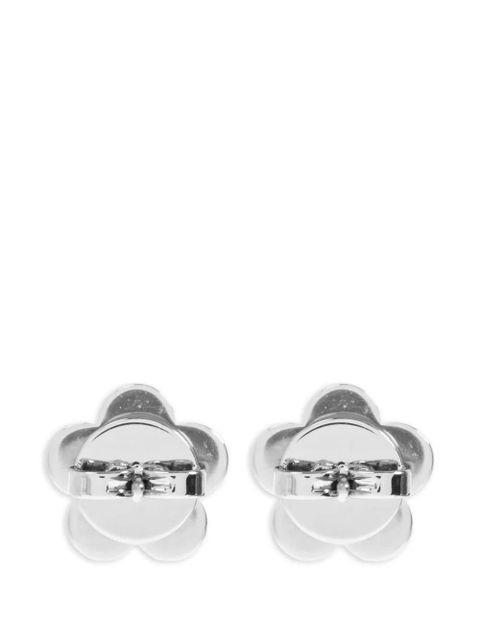 Tory Burch flower logo earrings - Blue